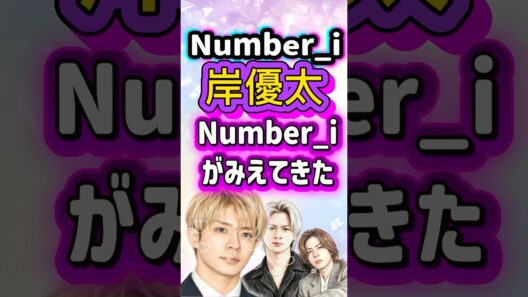 【岸優太】岸くんを見ていたら、Number_iの3人が見えてきた…🔮