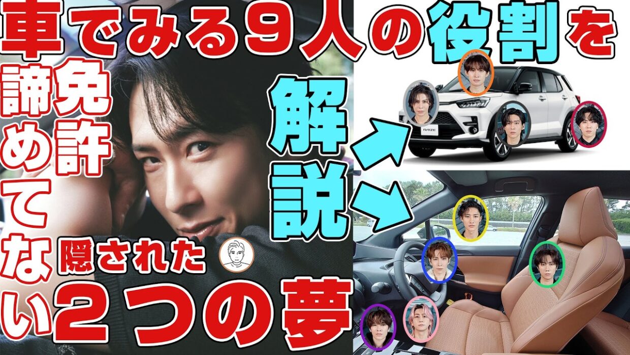 【舘様２つの夢】Snow Man宮舘涼太がメンバーを車のパーツにたとえた結果がおもしろい