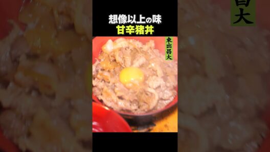 東出昌大 / 想像以上の味、猪丼