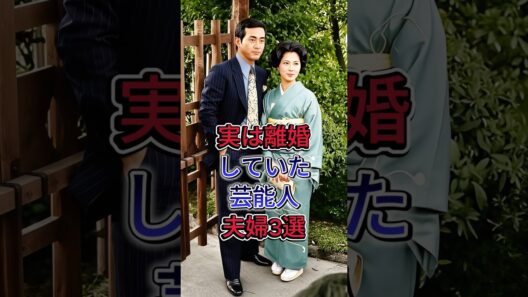 実は離婚していた芸能人夫婦3選 #渡瀬恒彦 #吉岡秀隆