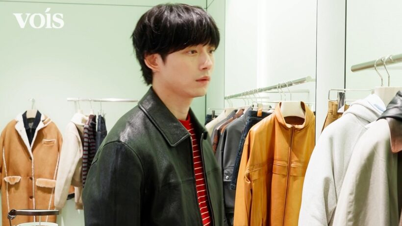 坂口健太郎、プラダ 大阪心斎橋店に来店　レザージャケットが更にかっこよさを引き立たせる