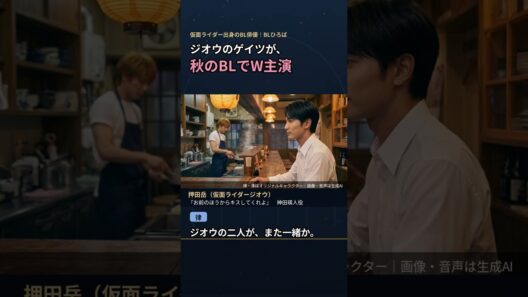 ジオウのゲイツ・押田岳が秋のBLドラマでW主演｜お前のほうからキスしてくれよ #BLドラマ #仮面ライダー #shorts