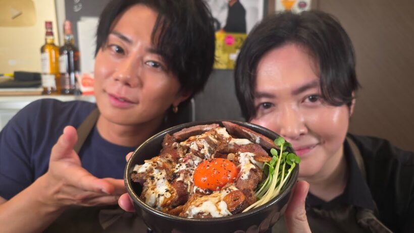 北山先輩と作る究極のステーキ丼がヤバイ