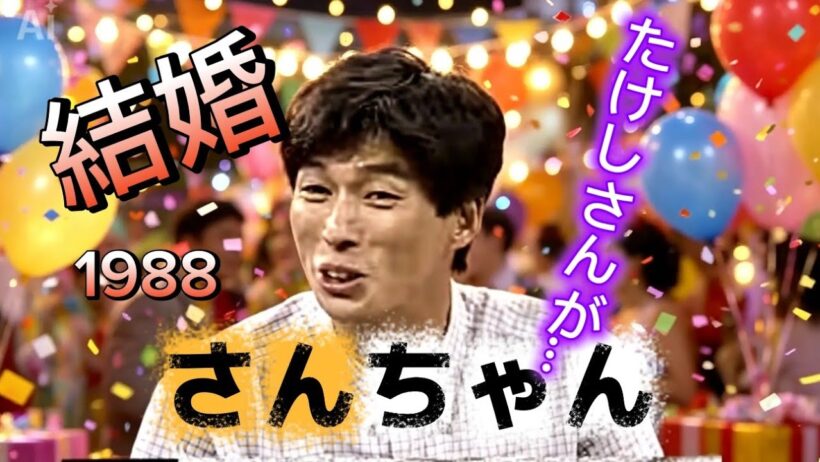 明石家さんま入籍　1988