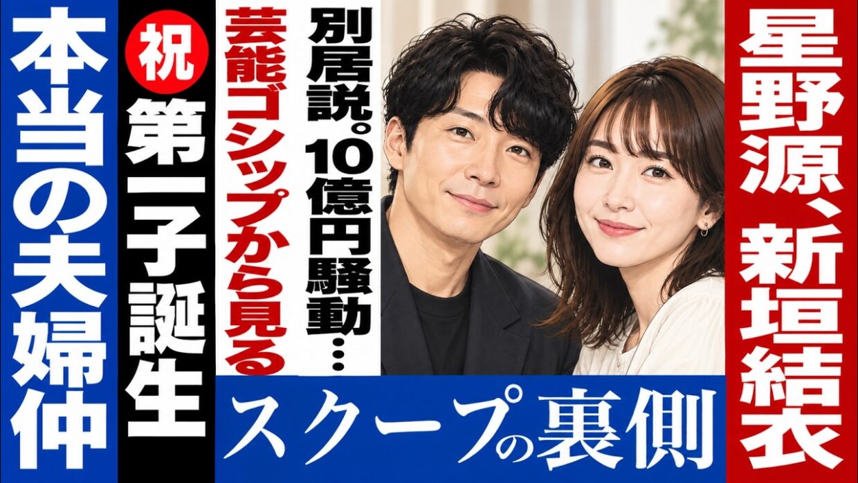 No.987 【夫婦仲の真相】 新垣結衣、星野源に第一子誕生 (滝沢ガレソ騒動も】