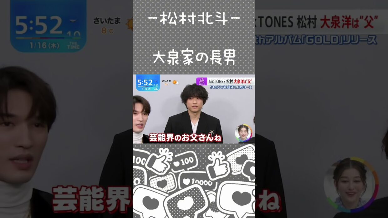 【松村北斗】自覚が足りない