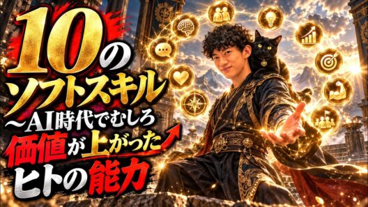 もはや人間ができることってほぼなくなってきたよね…と思いつつ生放送、10のソフトスキル〜AI時代でむしろ価値が上がったヒトの能力
