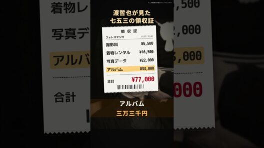 【渡哲也】孫の七五三の写真代、七万七千円｜撮影はたった十五分、データとアルバムで値段が跳ねた