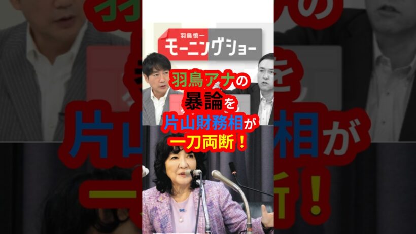 ㊗️10万 羽鳥アナの暴論を　片山財務相が一刀両断！　#shorts